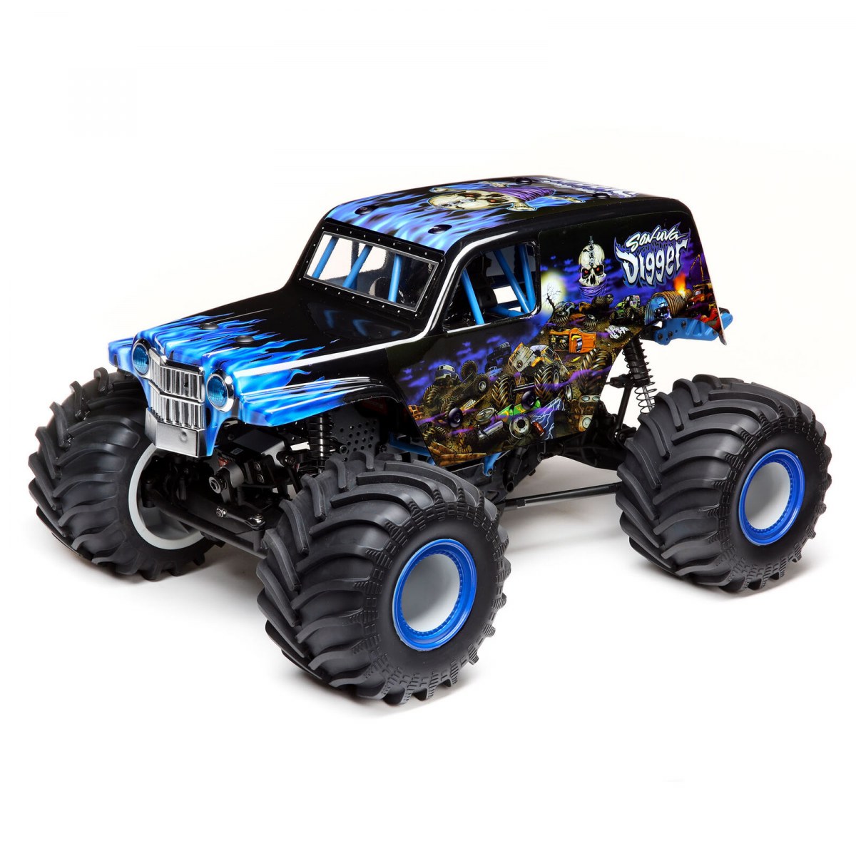 Радиоуправляемый внедорожник Losi 1/10 LMT 4WD Solid Axle Monster Truck  RTR, Son-uva Digger LOS04021T2 Купить с доставкой